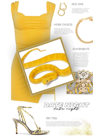 Date Night - Yellow Snakeskin