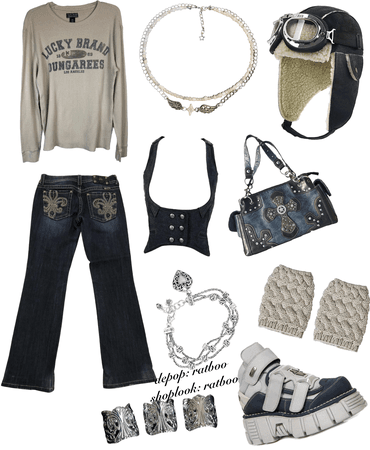 y2k grunge inspired casual outfit