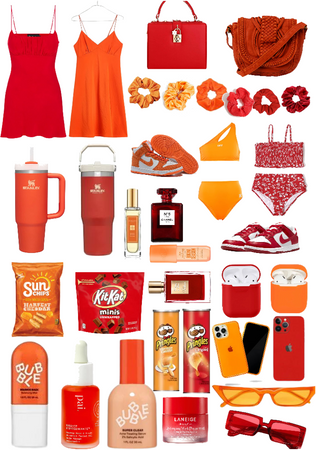 red and orange