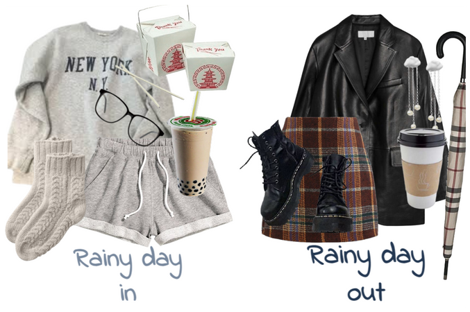 Making an outfit from the rainy day category