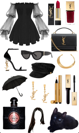 YSL black dress ♣️