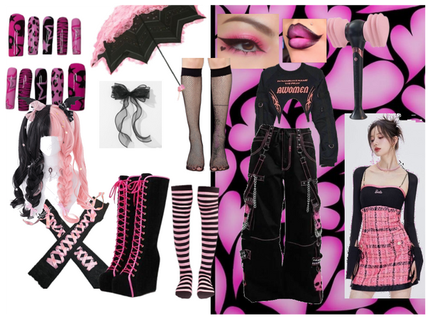 Black pink style