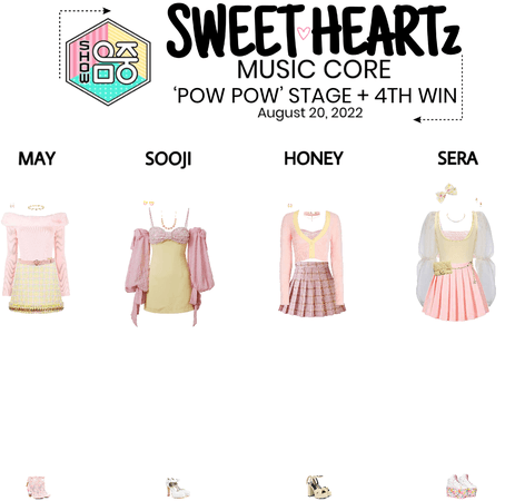 {SWEET HEARTz}‘Pow Pow’ Music Core Stage + 4th Win