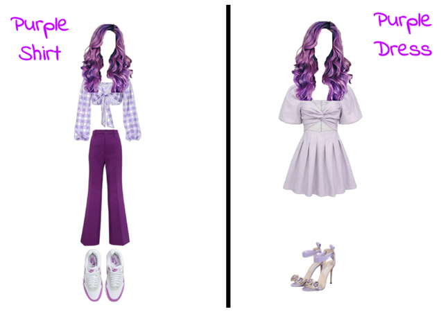 Purple Shirt vs. Purple Dress wich would you wear?