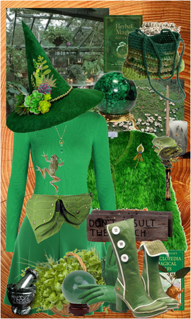 Green Woodland Witch