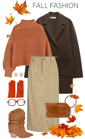 Sweater and a Corduroy Skirt!