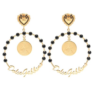Embellished Clip-On Hoop Earrings | Dolce & Gabbana - Mytheresa