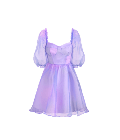 Heart on Fire Tulle Dress - Purple (Dei5 edit)