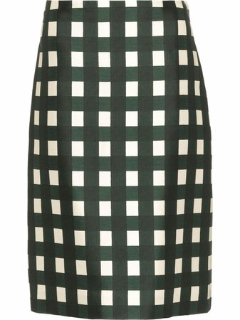 Prada check-print Skirt - Farfetch