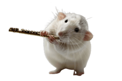 cias pngs // rat playing instrument