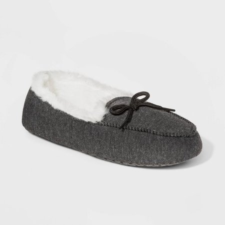 Boys' Moccasin Slippers - Cat & Jack™ Gray : Target