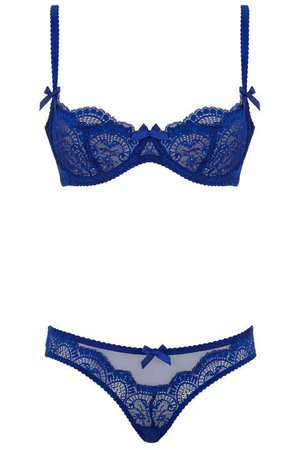 blue lingerie set