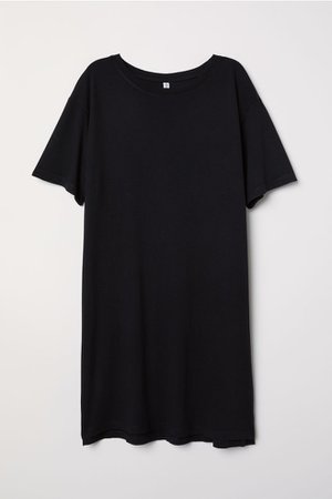 T-shirt Dress - Black - | H&M US