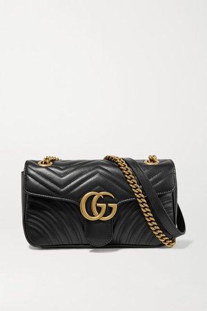 Gucci | GG Marmont small quilted leather shoulder bag | NET-A-PORTER.COM