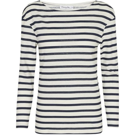 Women's Long sleeves stripped T-shirt | DIOR | 24S