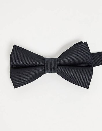 ASOS DESIGN satin bow tie in black | ASOS