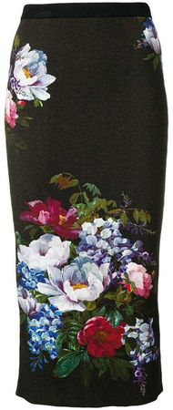floral print pencil skirt