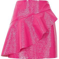 pink glitter sequin skirt