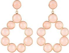 earrings -- peach/pink