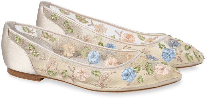 Pippa Embellished Floral Ballet Flat