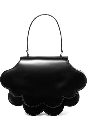 Simone Rocha | Flower Bean glossed-leather tote | NET-A-PORTER.COM