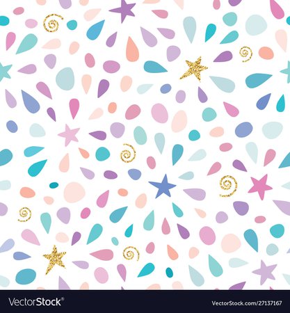 Festive seamless pattern with glitter confetti Vector Image