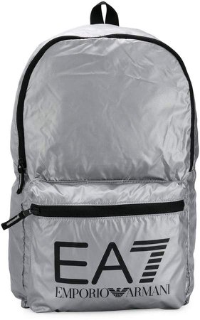 Ea7 logo backpack