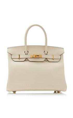 Hermès 30cm Birkin In Nata Epsom Leather With Gold Hardware By Luxury Vault Limited | Moda Operandi