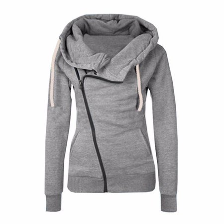 2016 New Women Sweatshirts Solid Color Hooded Jacket Long Sleeve Women – DopeNYChoodies