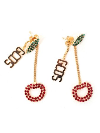 GCDS GCDS Cherry Drop Earrings - Gold - 10871269 | italist