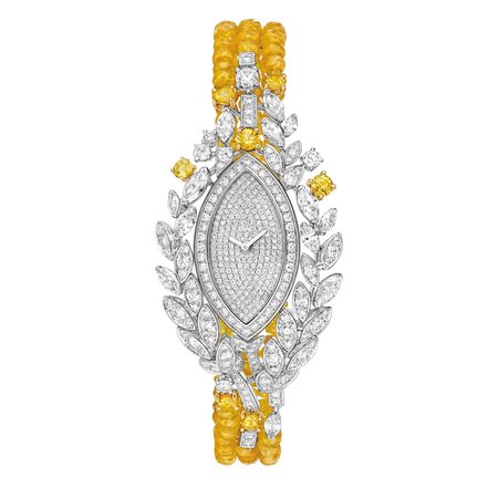 CHANEL, Les Blés Moisson d’Or diamond jewellery watch with yellow sapphires