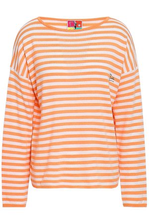 Pastel orange Striped cashmere sweater | Sale up to 70% off | THE OUTNET | EMILIO PUCCI | THE OUTNET