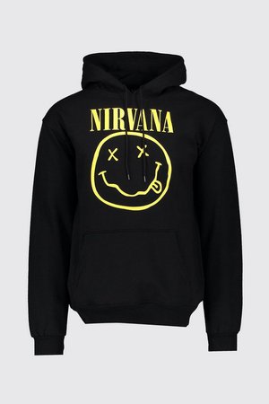 Nirvana License Hoodie | Boohoo