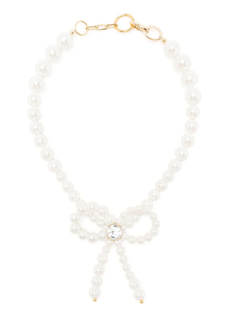 Atu Body Couture pearl bow necklace