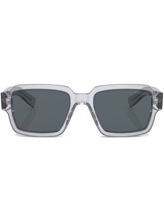 Prada transparent-frame Logo Sunglasses