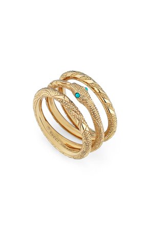 Gucci Ourobos Stacked Ring | Nordstrom