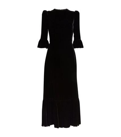 Womens The Vampire's Wife black Velvet-Silk The Festival Midi Dress | Harrods # {CountryCode}