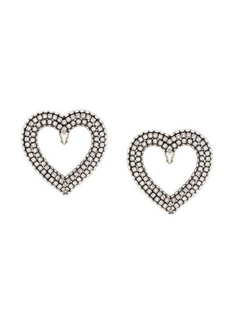 Balenciaga heart strass earrings - Shop Online - Fast Global Shipping, Price