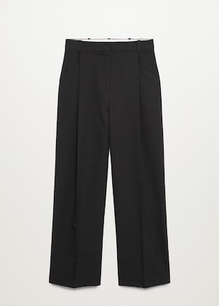 Pleated suit pants - Women | Mango USA black