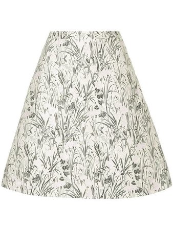 Giambattista Valli floral jacquard skirt