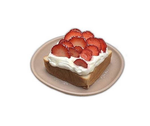 strawberry whipped cream toast