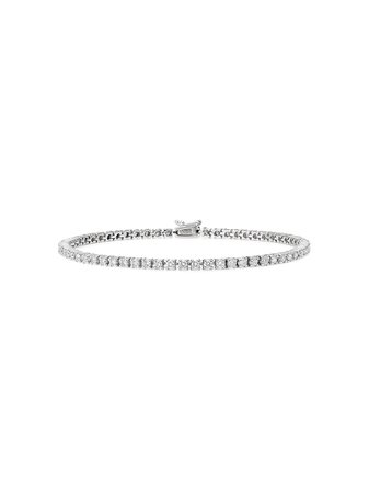 777 18kt white gold diamond tennis bracelet - FARFETCH