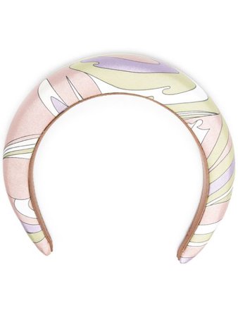 Shop Emilio Pucci abstract print headband with Express Delivery - FARFETCH