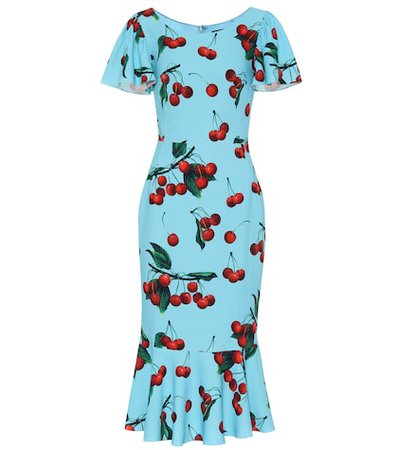 Exclusive to Mytheresa – cherry printed midi dress