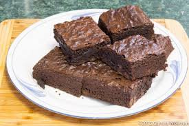 double chocolate brownie on plate - Google Search