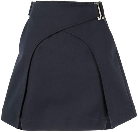 panelled A-line skirt