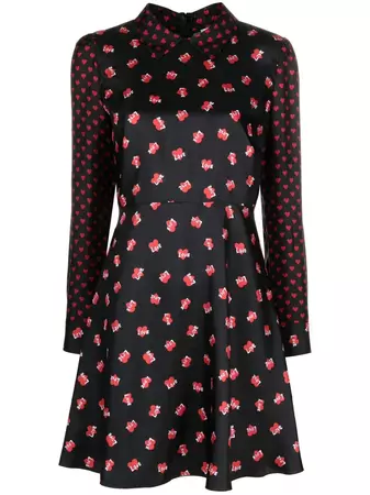 RED Valentino heart-print Minidress - Farfetch