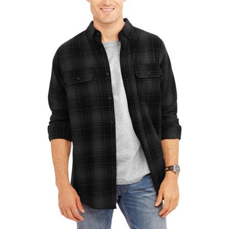 Men's Long Sleeve Flannel Shirt - Walmart.com