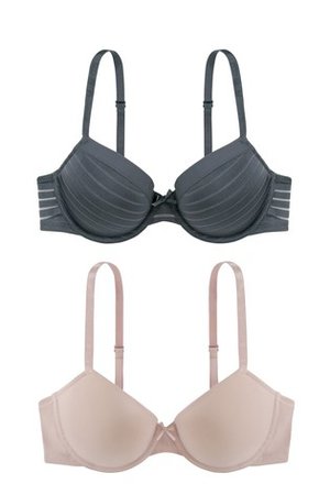 Buy DORINA Blue/Pink T-Shirt Bras Two Pack from the Next UK online shop