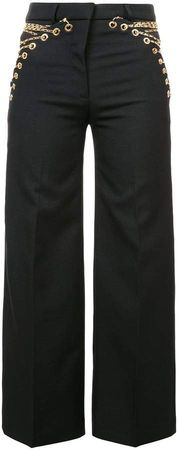 Y / Project chain lace detailed trousers